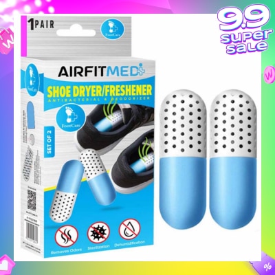 AIRFIT MEDI Shoe Dryer/Freshener Antibacterial & Deodorizer Set (To Remove Odors, Sterilization & Dehmidification) 1s