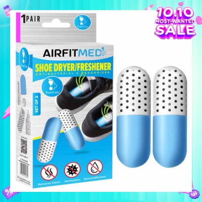 AIRFIT MEDI Shoe Dryer/Freshener Antibacterial & Deodorizer Set (To Remove Odors, Sterilization & Dehmidification) 1s