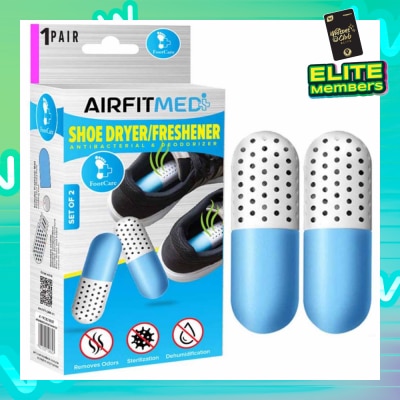 AIRFIT MEDI Shoe Dryer/Freshener Antibacterial & Deodorizer Set (To Remove Odors, Sterilization & Dehmidification) 1s