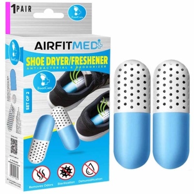 AIRFIT MEDI Shoe Dryer/Freshener Antibacterial & Deodorizer Set (To Remove Odors, Sterilization & Dehmidification) 1s