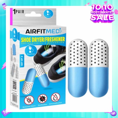 AIRFIT MEDI Shoe Dryer/Freshener Antibacterial & Deodorizer Set (To Remove Odors, Sterilization & Dehmidification) 1s