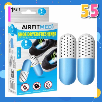 AIRFIT MEDI Shoe Dryer/Freshener Antibacterial & Deodorizer Set (To Remove Odors, Sterilization & Dehmidification) 1s