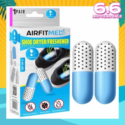 AIRFIT MEDI Shoe Dryer/Freshener Antibacterial & Deodorizer Set (To Remove Odors, Sterilization & Dehmidification) 1s