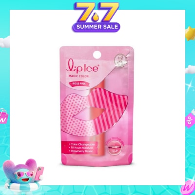 MENTHOLATUM - Lip Ice Magic Colour Rose Pink, Strawberry 2g