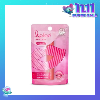 MENTHOLATUM Lip Ice Magic Colour Rose Pink, Strawberry 2g