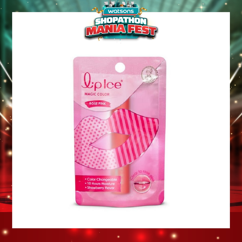 Lip Ice Magic Colour Rose Pink, Strawberry 2g