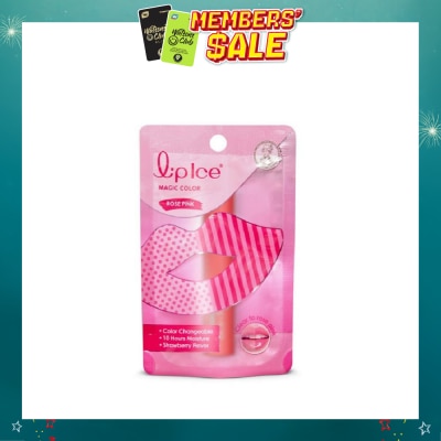 MENTHOLATUM - Lip Ice Magic Colour Rose Pink, Strawberry 2g