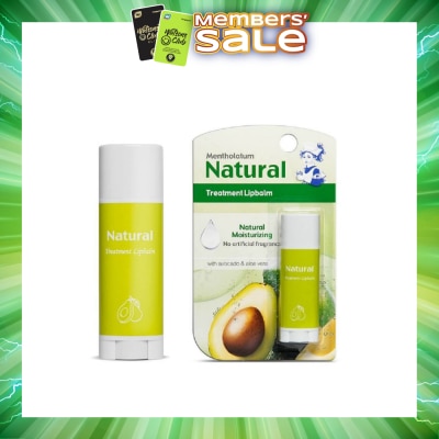 MENTHOLATUM LIP - Natural Treatment Lipbalm (with Avocado & Aloe Vera) 3g
