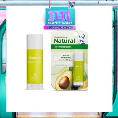 MENTHOLATUM LIP Natural Treatment Lipbalm (with Avocado & Aloe Vera) 3g image