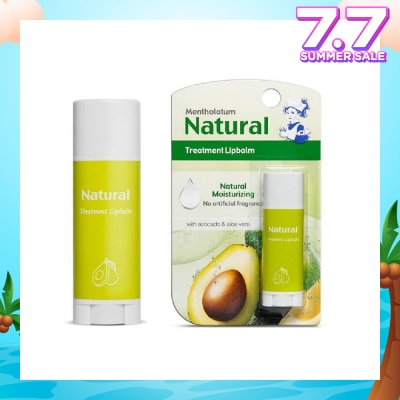MENTHOLATUM LIP Natural Treatment Lipbalm (with Avocado & Aloe Vera) 3g