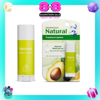 MENTHOLATUM LIP - Natural Treatment Lipbalm (with Avocado & Aloe Vera) 3g