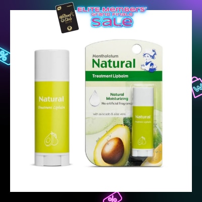 MENTHOLATUM LIP Natural Treatment Lipbalm (with Avocado & Aloe Vera) 3g