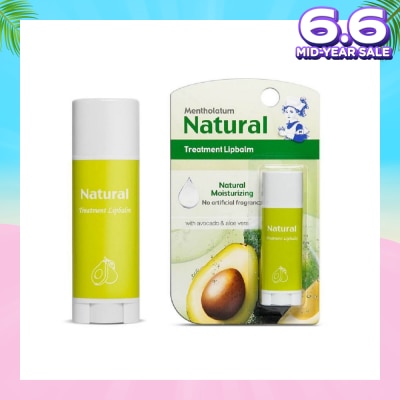 MENTHOLATUM LIP Natural Treatment Lipbalm (with Avocado & Aloe Vera) 3g