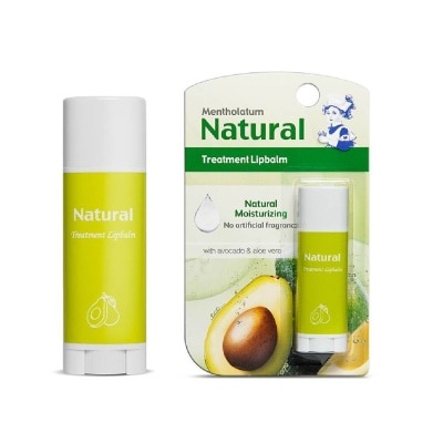 MENTHOLATUM LIP Natural Treatment Lipbalm (with Avocado & Aloe Vera) 3g