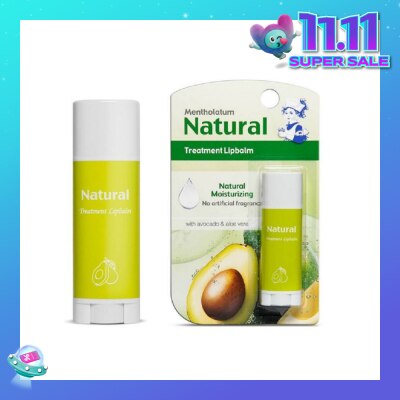 MENTHOLATUM LIP Natural Treatment Lipbalm (with Avocado & Aloe Vera) 3g