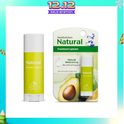 MENTHOLATUM LIP Natural Treatment Lipbalm (with Avocado & Aloe Vera) 3g