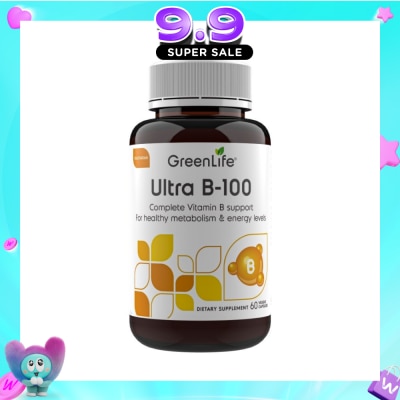 GREENLIFE - Ultra B-100 (Full Spectrum Of Essential Vitamins B) 60s image