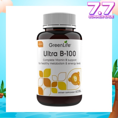 GREENLIFE Ultra B-100 (Full Spectrum Of Essential Vitamins B) 60s