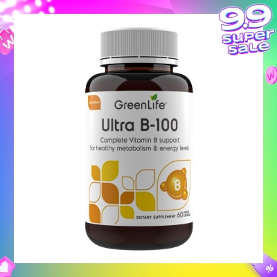 GREENLIFE Ultra B-100 (Full Spectrum Of Essential Vitamins B) 60s