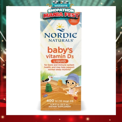 NORDIC NATURALS - Baby Vitamin D3 22.5ml