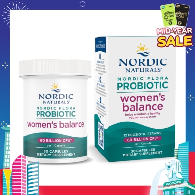 NORDIC NATURALS Nordic Flora Biotic Women's Balance Dietary Supplement Capsule 30s
