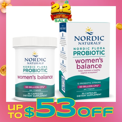 NORDIC NATURALS Nordic Flora Biotic Women's Balance Dietary Supplement Capsule 30s