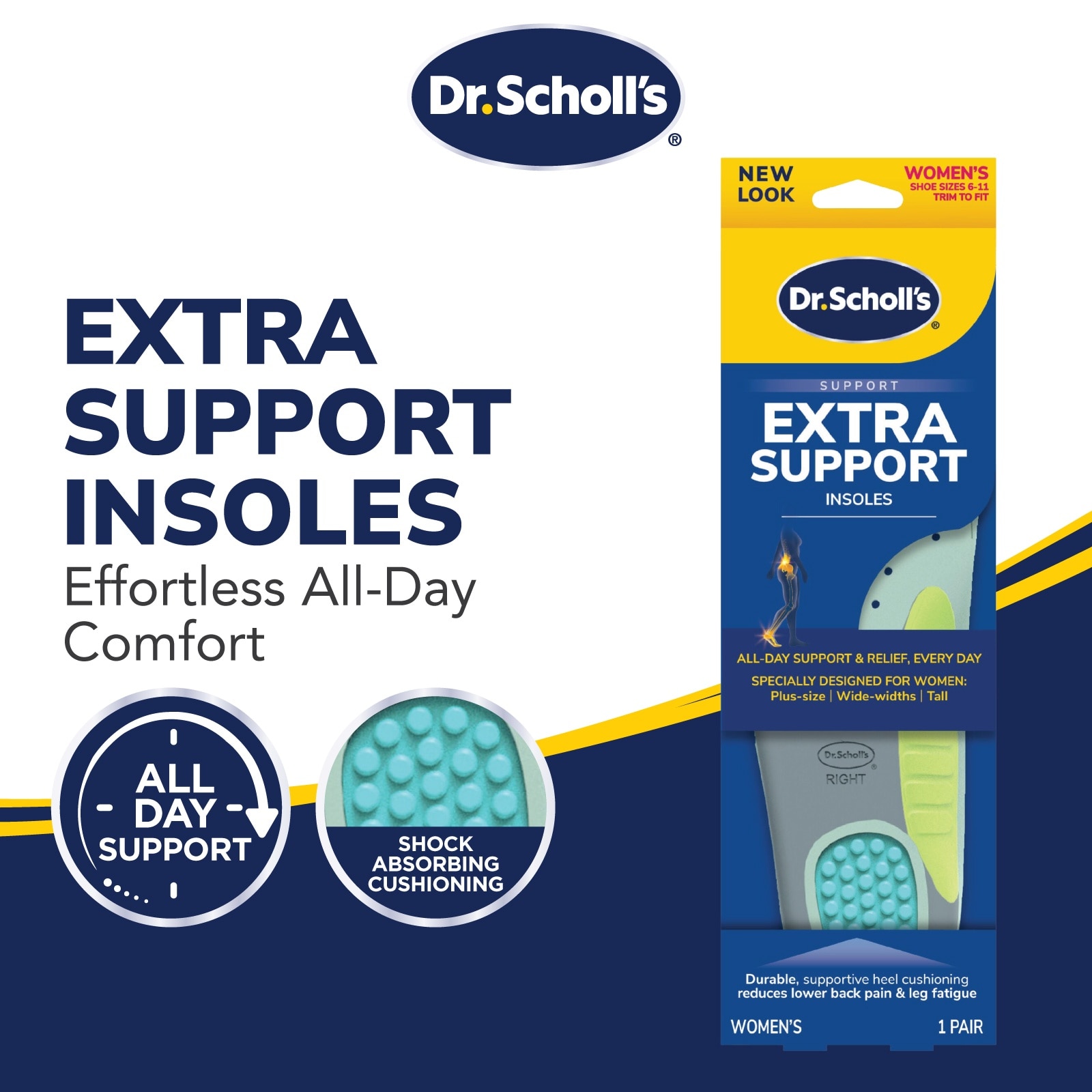 Dr Scholl's Pain Relief Extra Support Women 1 Pair
