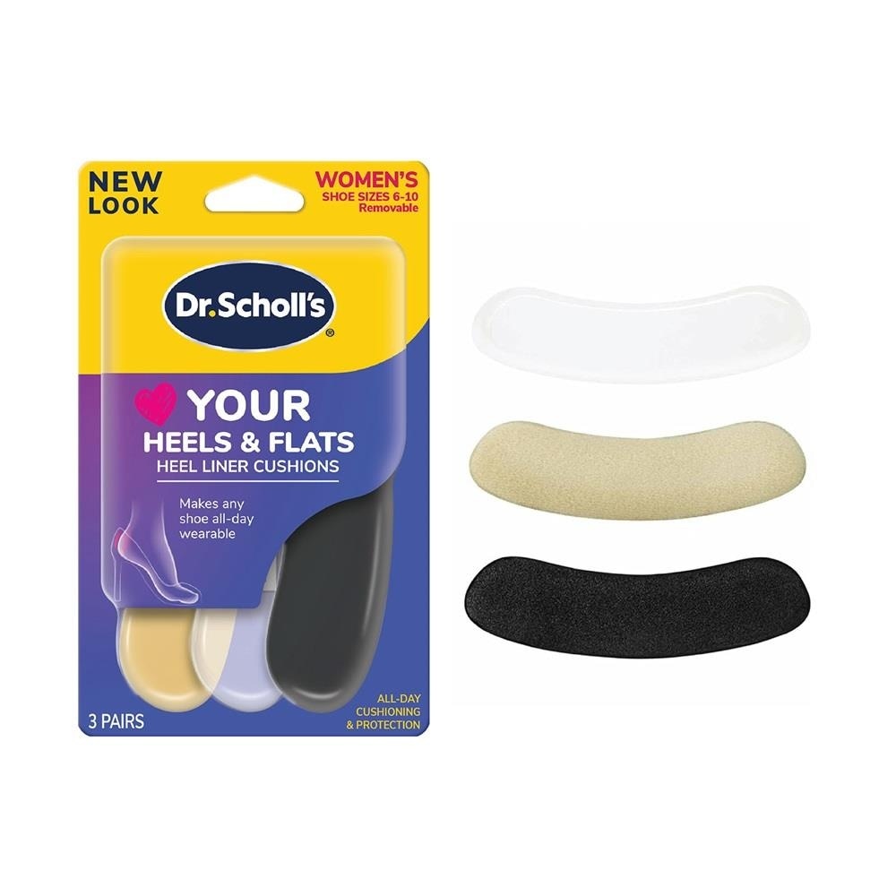 Dr Scholl's Stylish Step Heel Liners 3 Pairs