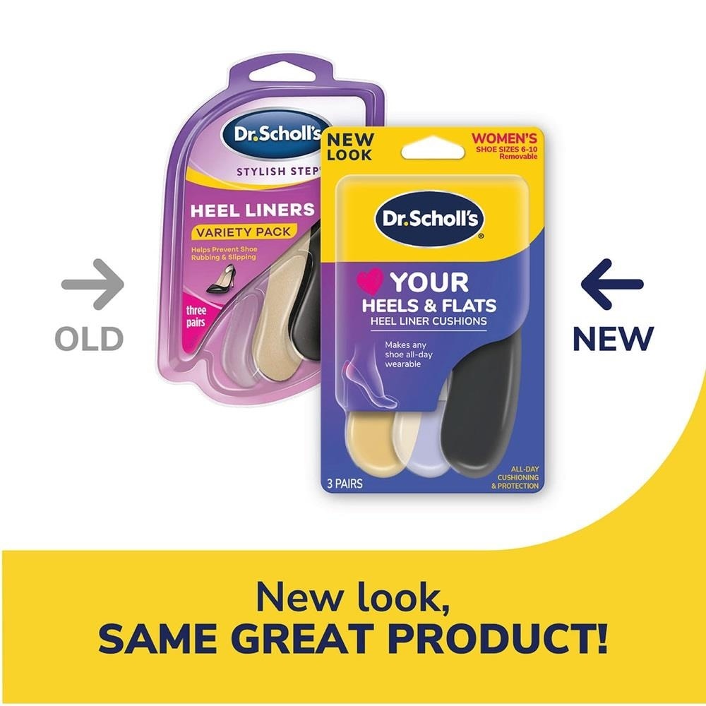 Dr Scholl's Stylish Step Heel Liners 3 Pairs