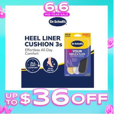 DR SCHOLL’S - Dr Scholl's Stylish Step Heel Liners 3 Pairs
