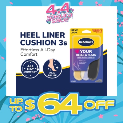 DR SCHOLL’S - Dr Scholl's Stylish Step Heel Liners 3 Pairs