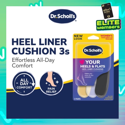 DR SCHOLL’S Dr Scholl's Stylish Step Heel Liners 3 Pairs