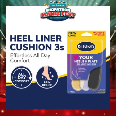 DR SCHOLL’S - Dr Scholl's Stylish Step Heel Liners 3 Pairs