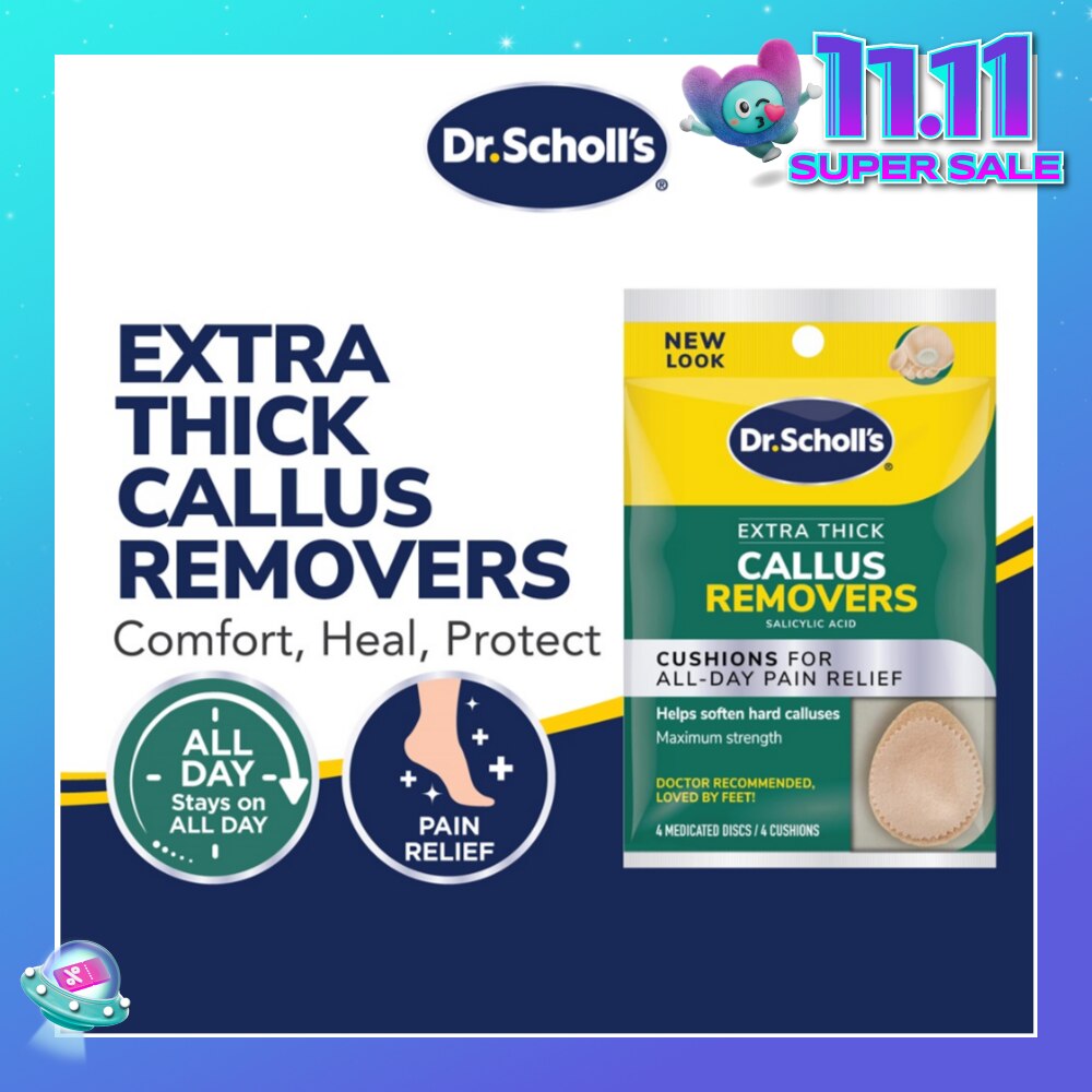 Dr Scholl's Extra Thick Callus Removers 4s