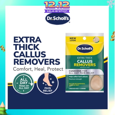 DR SCHOLL’S Dr Scholl's Extra Thick Callus Removers 4s