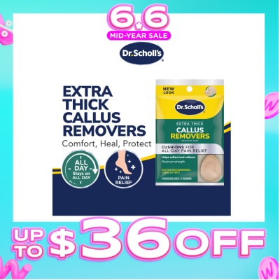 DR SCHOLL’S - Dr Scholl's Extra Thick Callus Removers 4s