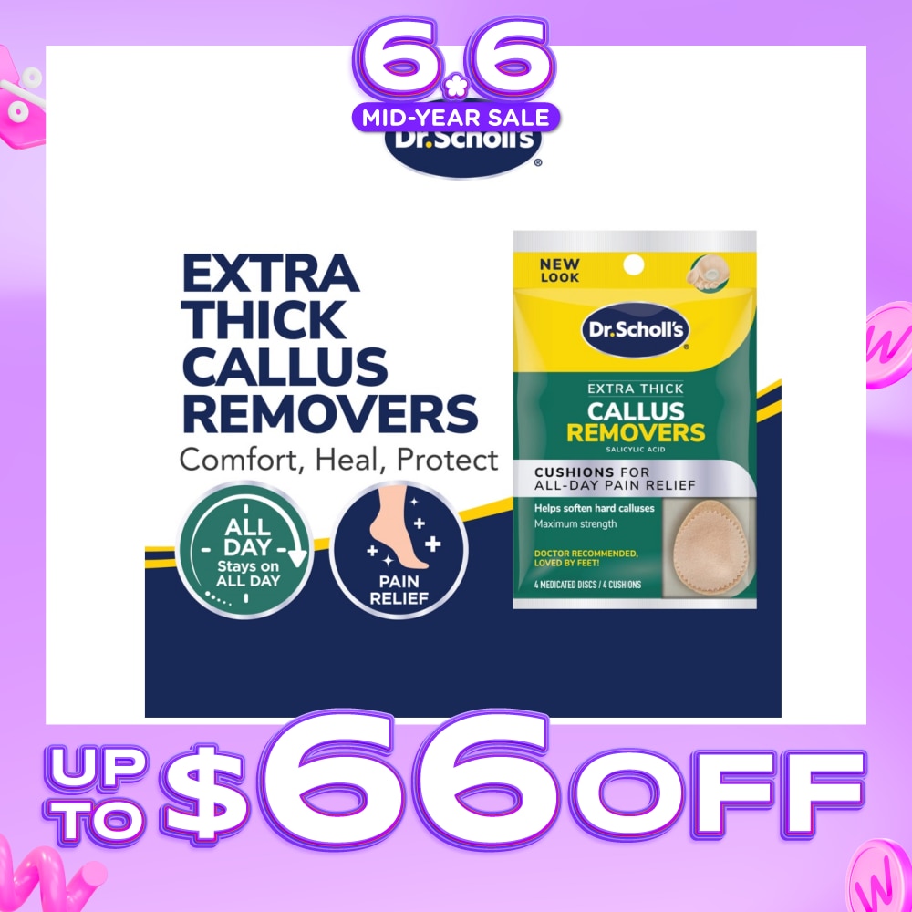 Dr Scholl's Extra Thick Callus Removers 4s