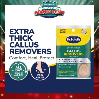 DR SCHOLL’S - Dr Scholl's Extra Thick Callus Removers 4s