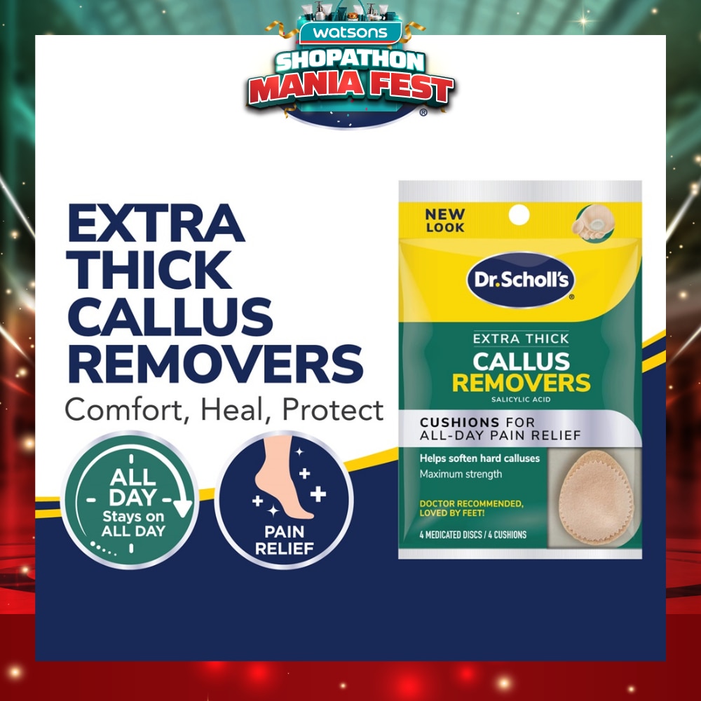 Dr Scholl's Extra Thick Callus Removers 4s