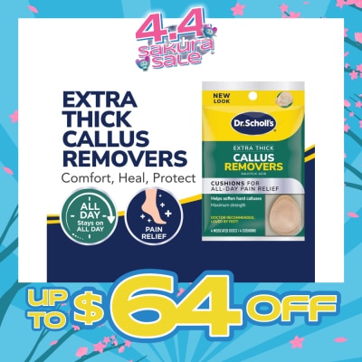 DR SCHOLL’S - Dr Scholl's Extra Thick Callus Removers 4s