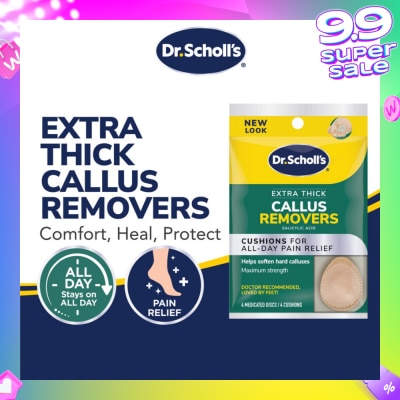 DR SCHOLL’S Dr Scholl's Extra Thick Callus Removers 4s