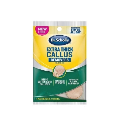 DR SCHOLL’S Extra Thick Callus Removers (Helps Soften Hard Calluses, Extra Soft And Thick Cushions Protect Calluses From Painful Shoe Pressure And Friction) 4s