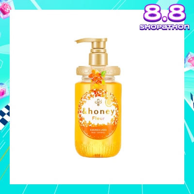 &HONEY Fleur Kinmokusei Moist Shampoo (Soothing Floral Aroma Of Osmanthus) 450ml