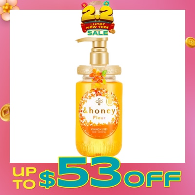 &HONEY Fleur Kinmokusei Moist Shampoo (Soothing Floral Aroma Of Osmanthus) 450ml