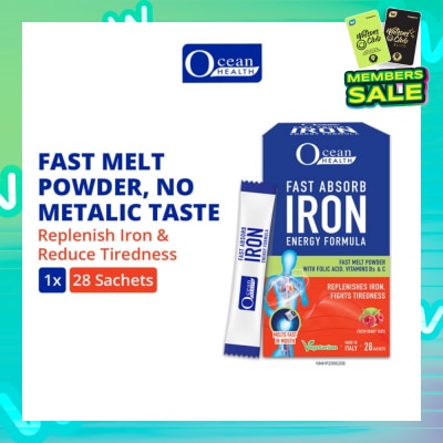 OCEAN HEALTH Iron Energy Formula 28 sac (Expiry: Oct`2025)