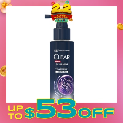 CLEAR Men Scalp Pro Anti Hairfall Fortifying Serum (Helps Stimulate Follicle Vitality For Visibly Fuller Looking Hair) 70ml