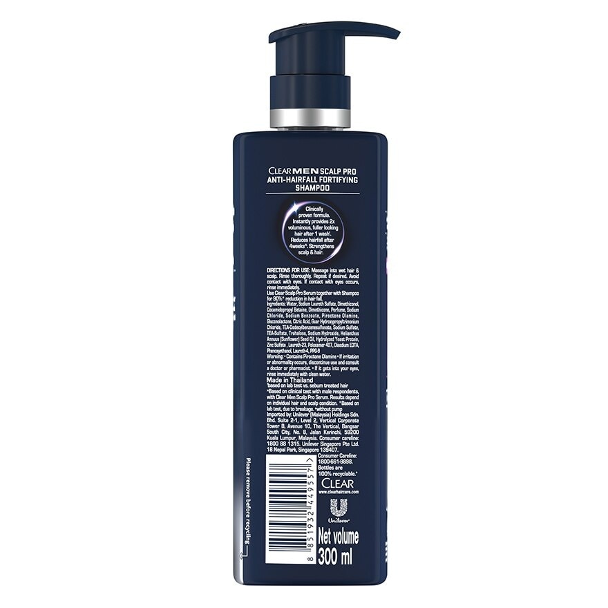 Men Scalp Pro Anti Hairfall Fortifying Shampoo 300ml