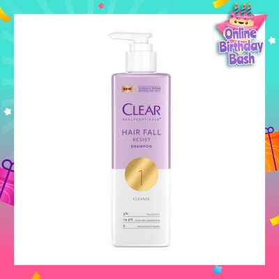 CLEAR Scalpceuticals Hair Fall Resist Shampoo (Deeply Purifies Scalp And Reduces Hairfall) 300ml
