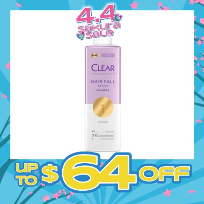 CLEAR - Scalpceuticals Hair Fall Resist Shampoo (Deeply Purifies Scalp And Reduces Hairfall) 300ml
