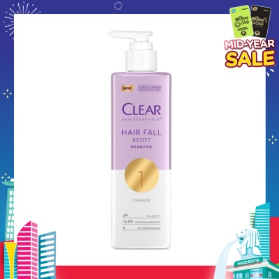 CLEAR Scalpceuticals Hair Fall Resist Shampoo (Deeply Purifies Scalp And Reduces Hairfall) 300ml